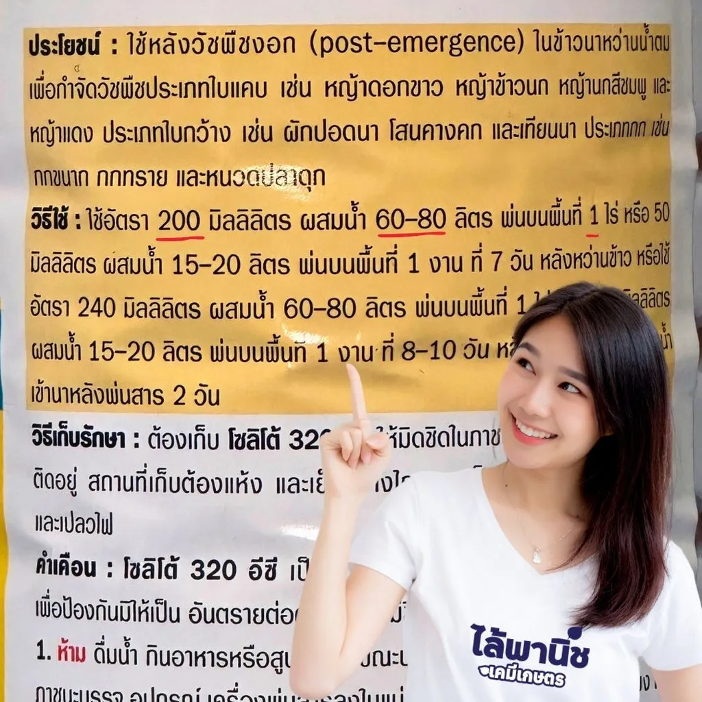 ยาฆ่าหญ้า โซลิโต้ 320 อีซี เพรทิลาคลอร์+ไพริเบนซอกซิม วิธีใช้
