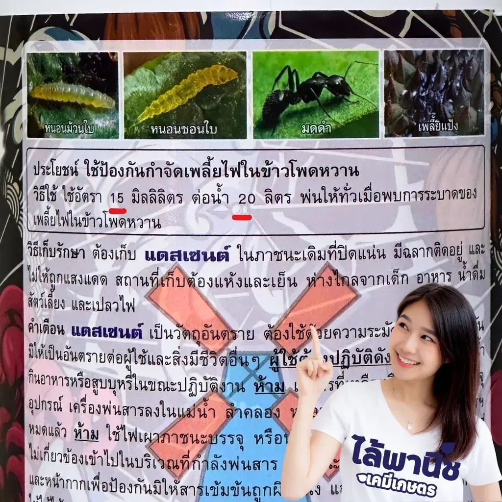 ยากำจัดแมลง แดสเซนต์ ฟิโพนนิล วิธีใช้