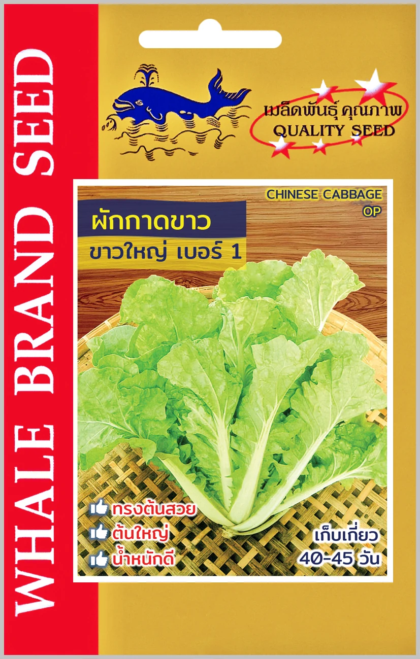 ผักกาดขาวใหญ่ (ตราปลาวาฬ) ซอง