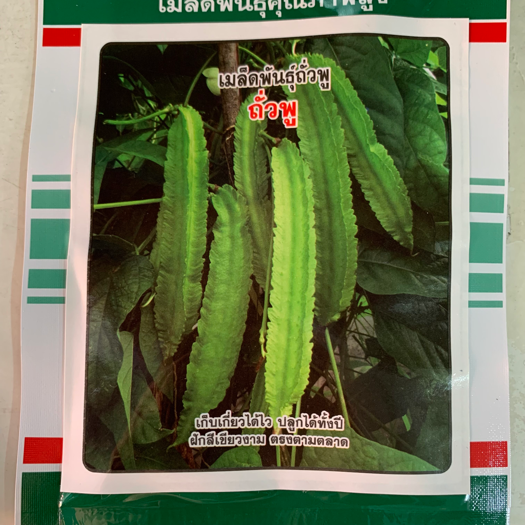 เมล็ดพันธุ์ถั่วพู 20ก. (ตราสามดาว) ซอง