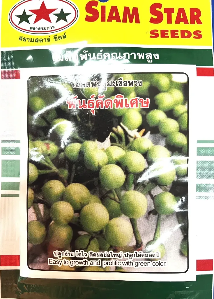 มะเขือพวง 5ก. (ตราสามดาว) ซอง